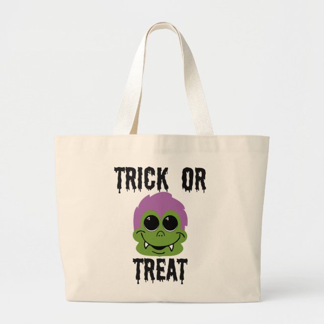 Goofy Goblin Large Tote Bag (Front)