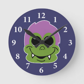 Goofy Goblin Round Clock