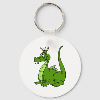 Goofy Green Dragon Keychain