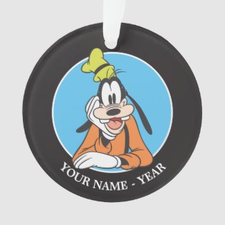Goofy | Hand on Chin Add Your Name Ornament