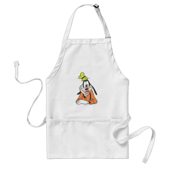 Goofy | Hand on Chin Adult Apron (Front)