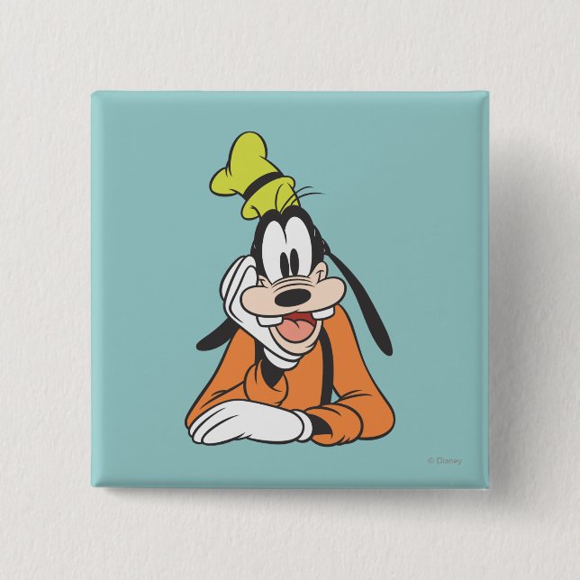 Goofy | Hand on Chin Button (Front)