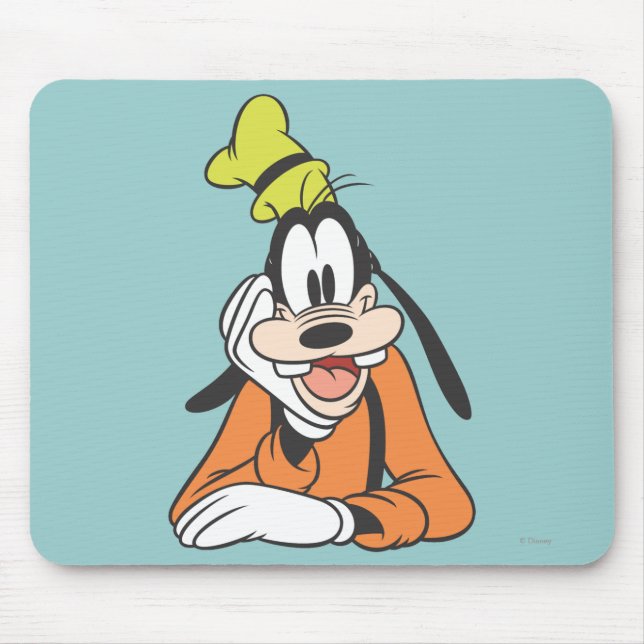 Goofy | Hand on Chin Mouse Pad (Front)