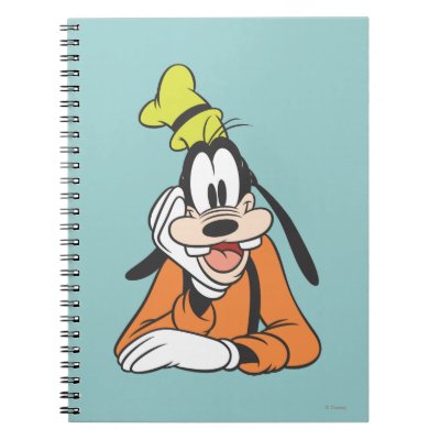 Goofy | Hand on Chin Notebook