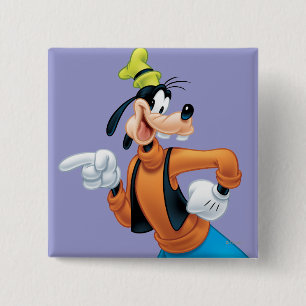 Goofy Hand on Hip Pinback Button