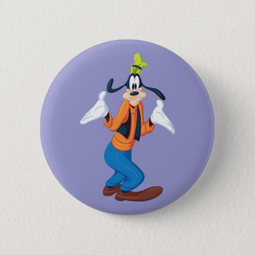 Goofy  Hands Out Button