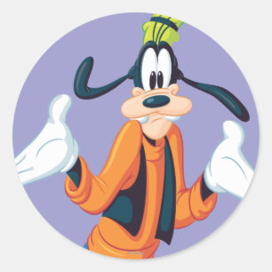 Goofy   Hands Out Classic Round Sticker