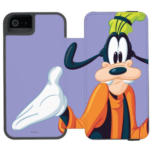 Goofy  Hands Out Wallet Case For iPhone SE55s