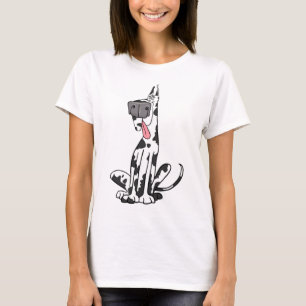 Goofy Harlequin Great Dane T-Shirt