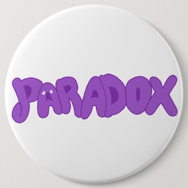 Goofy lil paradox pin (Front)