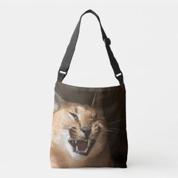 Goofy Lynx Crossbody Bag by CustomizeYourWorld at Zazzle