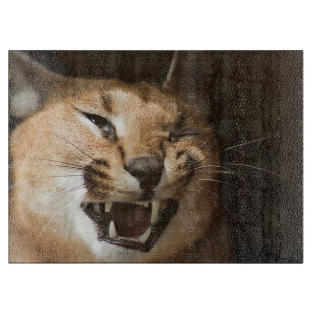 Goofy Lynx Cutting Board (Front)