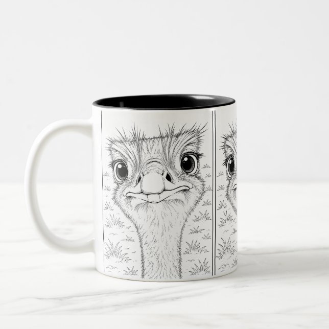 Goofy Ostrich mug (Left)