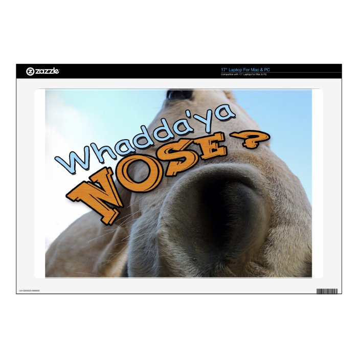 Goofy Palomino Whaddya Nose Horse Laptop Skin