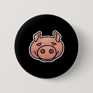 goofy pig face button