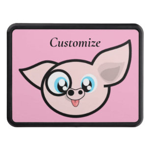 Goofy Pig Smiling Thunder_Cove Hitch Cover