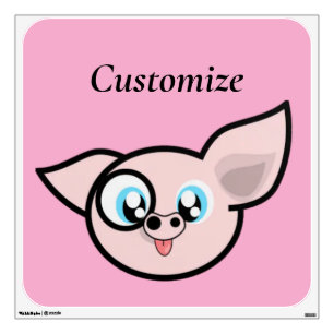 Goofy Pig Smiling Thunder_Cove Wall Decal