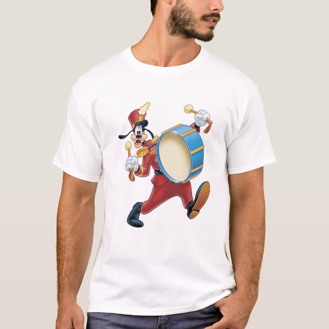 Goofy Playing a Drum T-Shirt (Front)