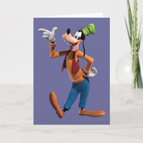Goofy  Pointing Card