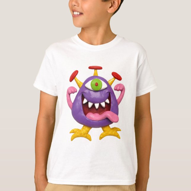 Goofy Purple Monster T-Shirt (Front)