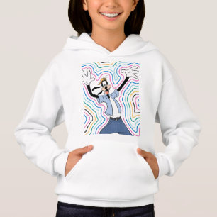 Goofy Retro Radiant Street Style Graphic Hoodie