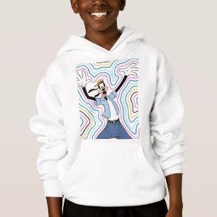 Goofy Retro Radiant Street Style Graphic Hoodie