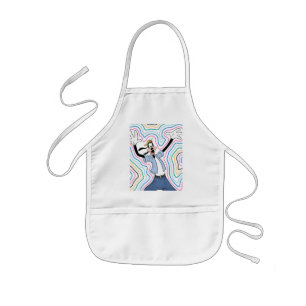 Goofy Retro Radiant Street Style Graphic Kids' Apron