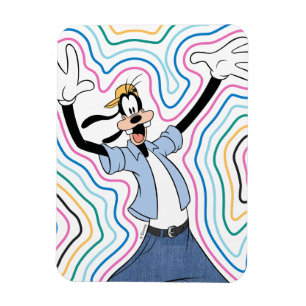 Goofy Retro Radiant Street Style Graphic Magnet