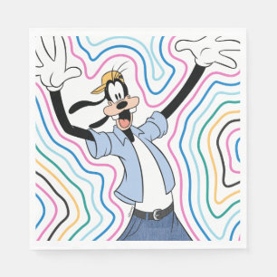 Goofy Retro Radiant Street Style Graphic Napkins