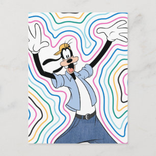 Goofy Retro Radiant Street Style Graphic Postcard
