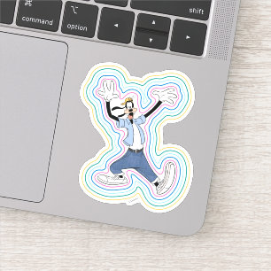 Goofy Retro Radiant Street Style Graphic Sticker