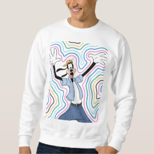Goofy Retro Radiant Street Style Graphic Sweatshirt