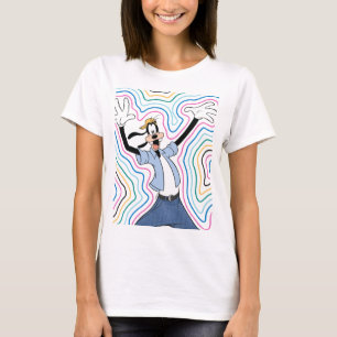Goofy Retro Radiant Street Style Graphic T-Shirt