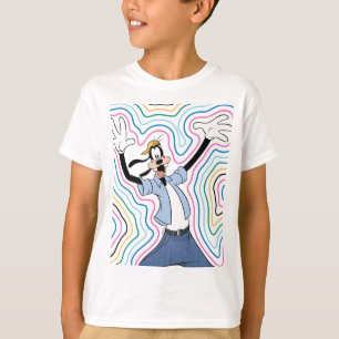 Goofy Retro Radiant Street Style Graphic T-Shirt