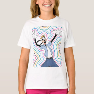 Goofy Retro Radiant Street Style Graphic T-Shirt