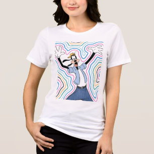 Goofy Retro Radiant Street Style Graphic Tri-Blend Shirt