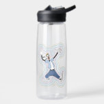 Goofy Retro Radiant Street Style Graphic Water Bottle<br><div class="desc">Turn up the volume on your style with this high-energy, retro-inspired graphic! Featuring a cool, laid-back Goofy in iconic 90s fashion—complete with a backwards cap, button-down shirt, and baggy jeans—this design is all about effortless "good vibes" and vintage flair. The artwork is framed by a series of radiating, multi-colored outlines...</div>