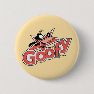 Goofy Retro Star Power Graphic Button