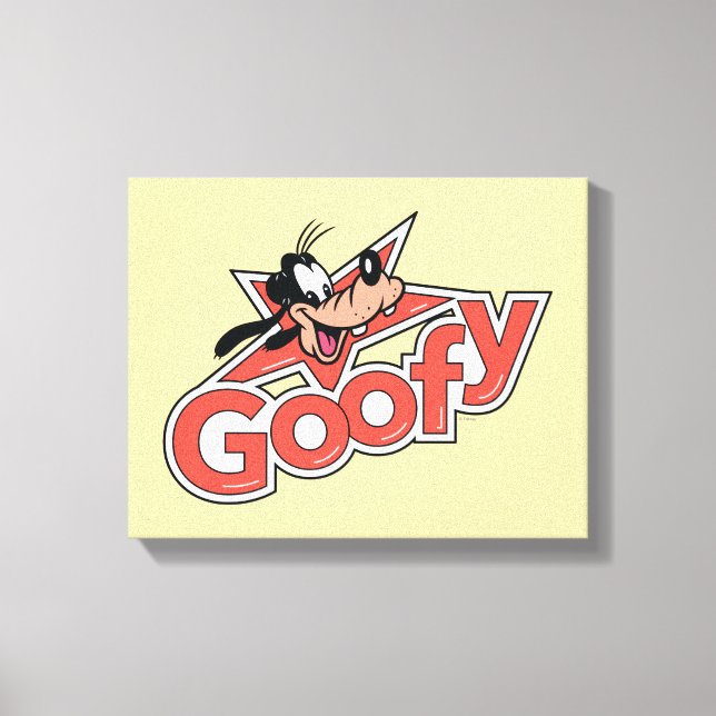 Goofy Retro Star Power Graphic Canvas Print (Front)