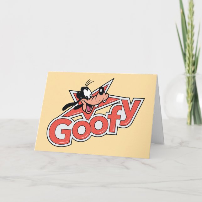 Goofy Retro Star Power Graphic Card (Front)
