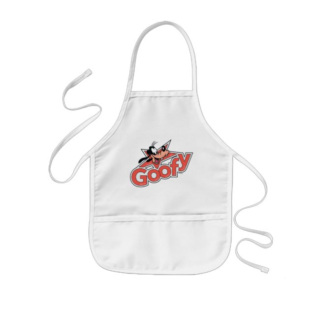 Goofy Retro Star Power Graphic Kids' Apron (Front)