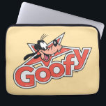 Goofy Retro Star Power Graphic Laptop Sleeve<br><div class="desc">Make a statement with this high-impact, Goofy logo-style design! Featuring a cheerful Goofy peaking out from behind a bold, red shooting star, this artwork perfectly blends vintage animation vibes with a classic pop-art aesthetic. The custom, thick-contoured typography and textured red fill give the design a high-quality "decal" look that feels...</div>