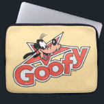 Goofy Retro Star Power Graphic Laptop Sleeve<br><div class="desc">Make a statement with this high-impact, Goofy logo-style design! Featuring a cheerful Goofy peaking out from behind a bold, red shooting star, this artwork perfectly blends vintage animation vibes with a classic pop-art aesthetic. The custom, thick-contoured typography and textured red fill give the design a high-quality "decal" look that feels...</div>