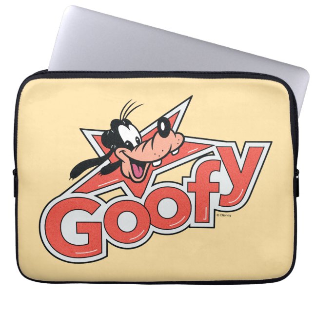 Goofy Retro Star Power Graphic Laptop Sleeve (Front)