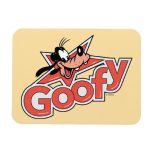Goofy Retro Star Power Graphic Magnet