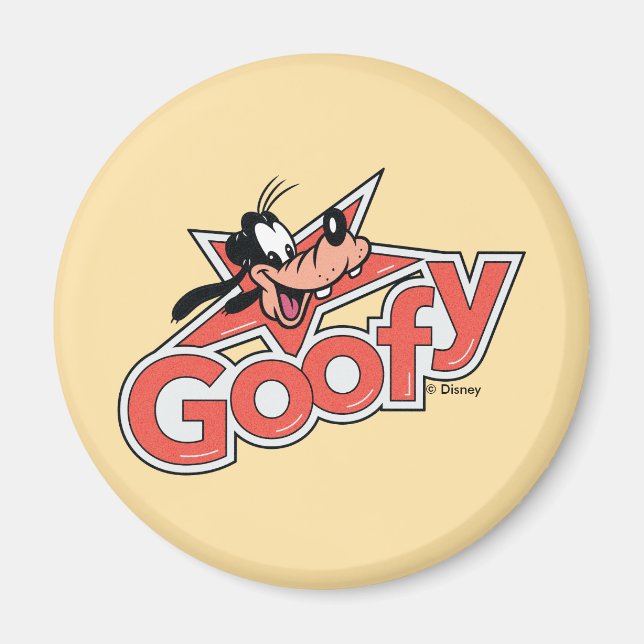 Goofy Retro Star Power Graphic Magnet (Front)