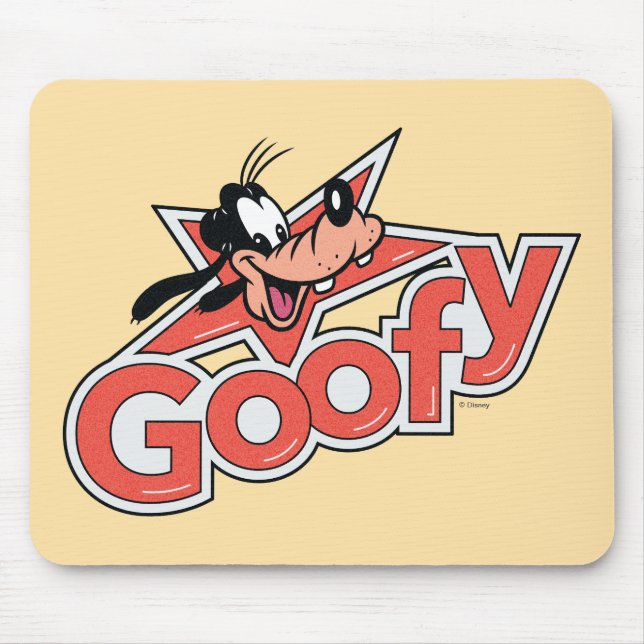 Goofy Retro Star Power Graphic Mouse Pad (Front)