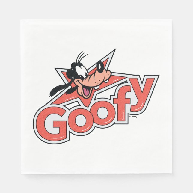 Goofy Retro Star Power Graphic Napkins (Front)