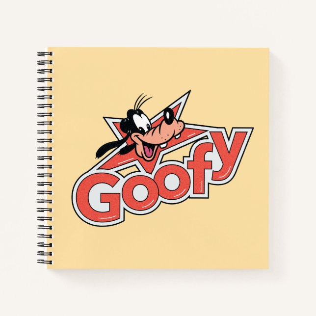 Goofy Retro Star Power Graphic Notebook (Front)