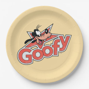 Goofy Retro Star Power Graphic Paper Plates